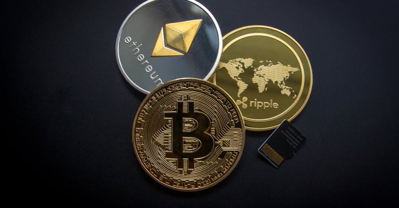 Crypto - Ripple, Etehereum and Bitcoin and Micro Sdhc Card