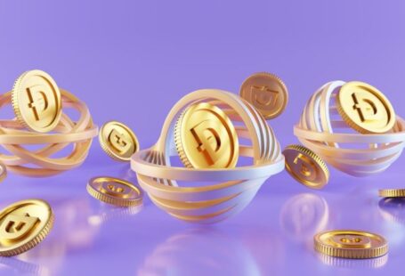 Crypto Nft - a group of gold coins